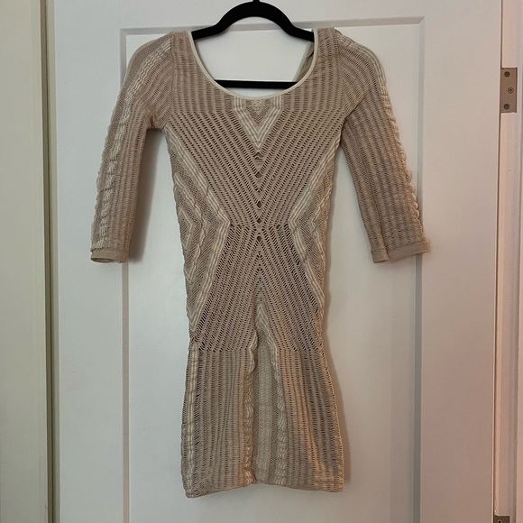 vintage y2k 90s Bebe crochet body-con dress made in the USA - Picture 10 of 10